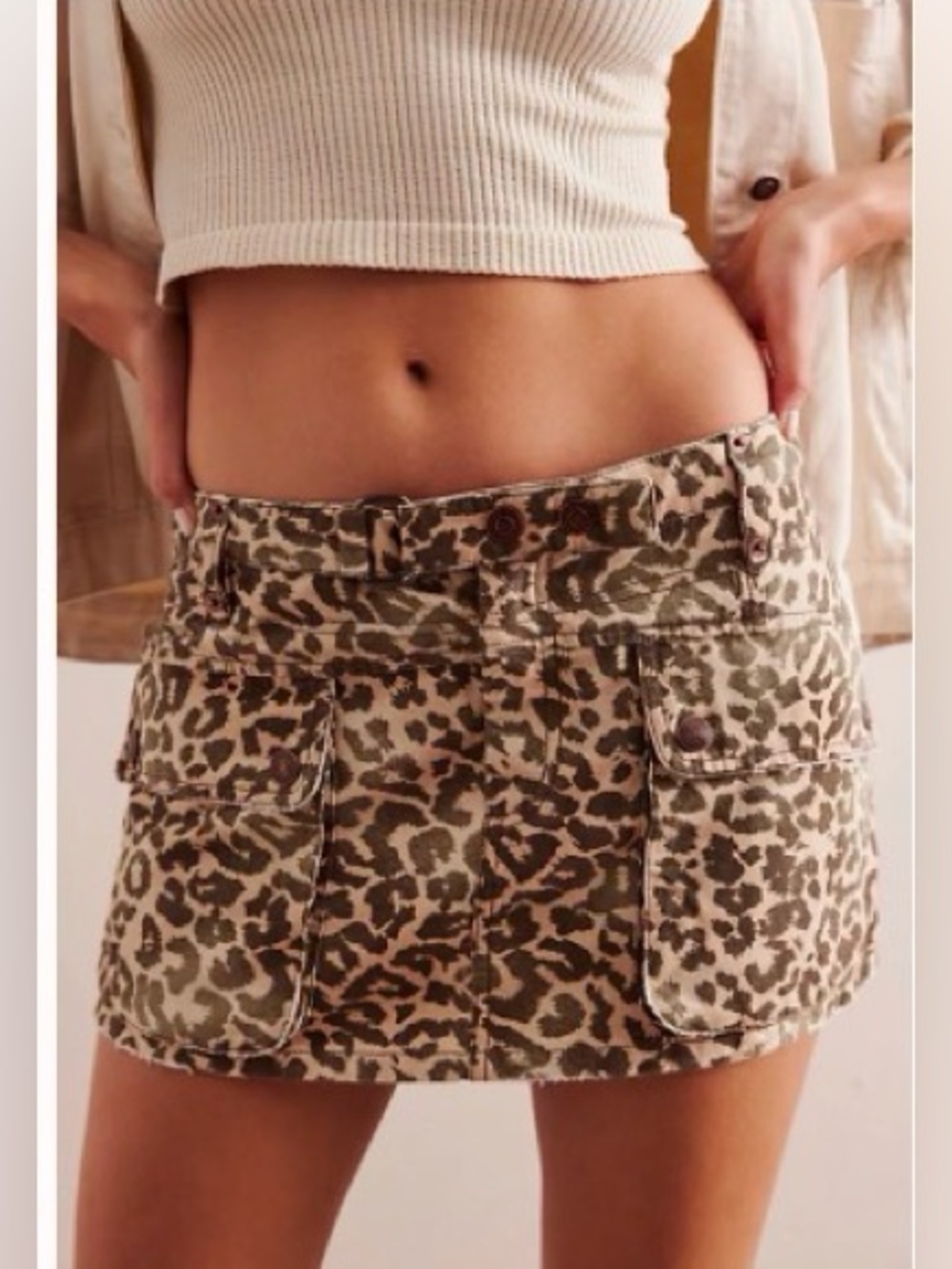 FREE PEOPLE x We The Free Mod Moment Printed Mini Skirt size 24